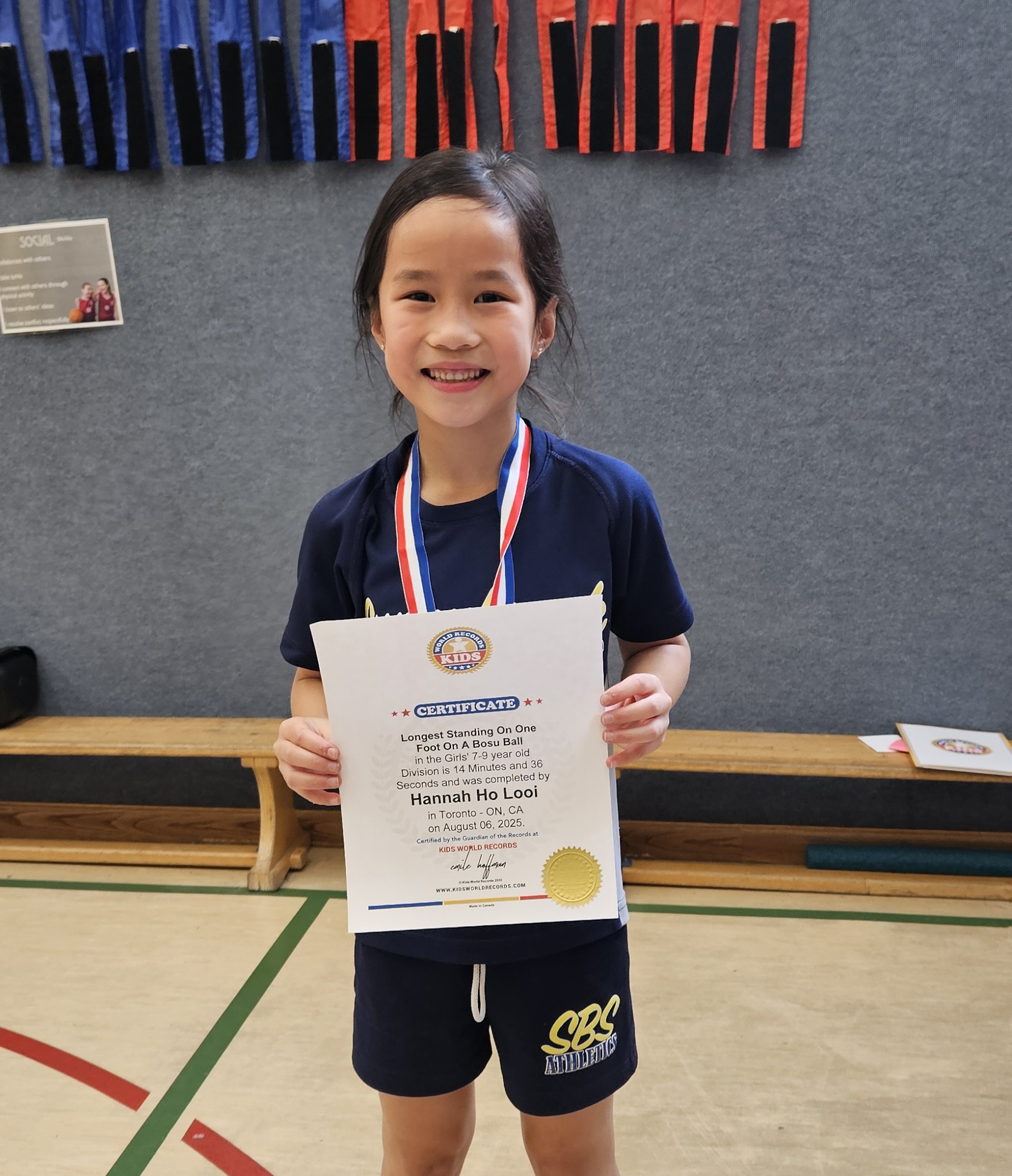 Hannah Claims Kids World Record